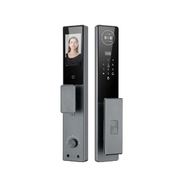 Fermeture de porte à reconnaissance faciale 3D Tuya App Code de carte NFC Mot de passe Fermeture de porte pour la maison