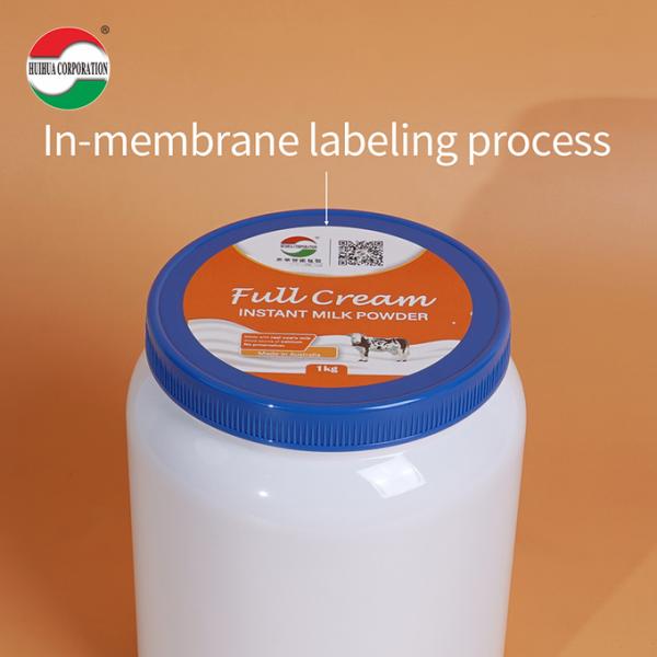 Round PE Plastic Screw-On Cap Lids Pop Top Bottle Jars Caps Plastic Cover for Milk Powder Jar Inner Film