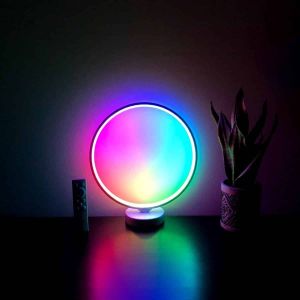 Smart RGB LED Ring Light Modern Music Rhythm Lamp 8 Watt Remote Control