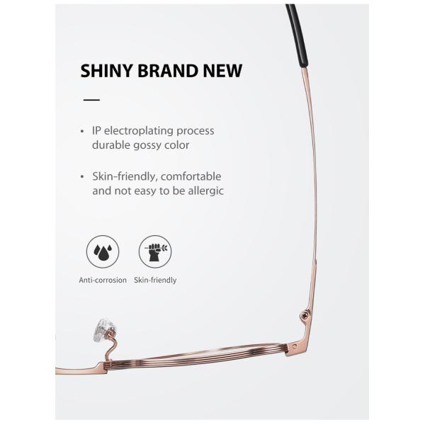 Women Men Titanium Frame Glasses Retro Round Clear Lens Eyeglasses