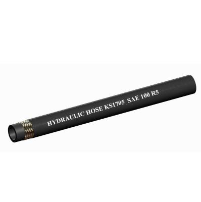 SAE 100R5 NBR Wire Braid Hydraulic Hose ISO9001 IRIS Certified