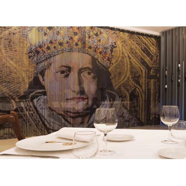 Алюминиевая цепочная штора 2 мм, серебро, золото, красный, черный