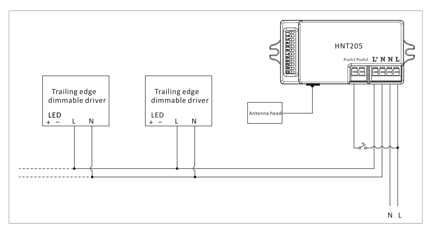 Микроволновой датчик движения переключатель HNT205 Smart Light Switch Sensor IP20 датчик движения