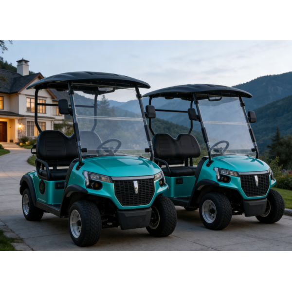 Coastal Light Enjoyment 2-Seater All-Scenario Silent Comfort Electric Golf Cart Customized Lead-Acid Battery