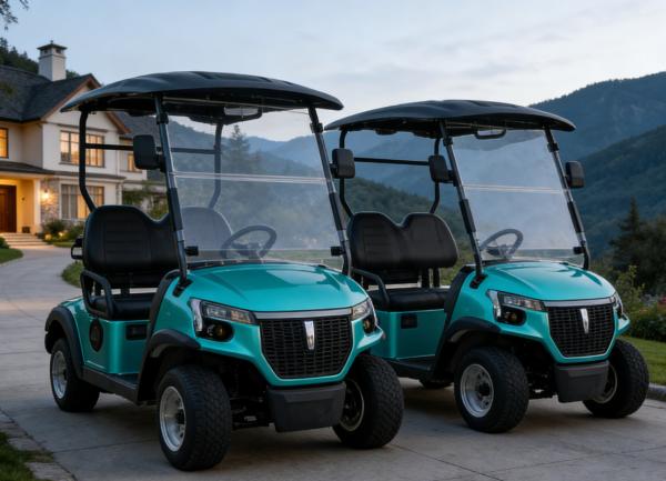 LAKER AUTO Coastal Light Enjoyment 2-Seater All-Scenario Silent Comfort Customized Lead-acid Battery Electric Golf Cart