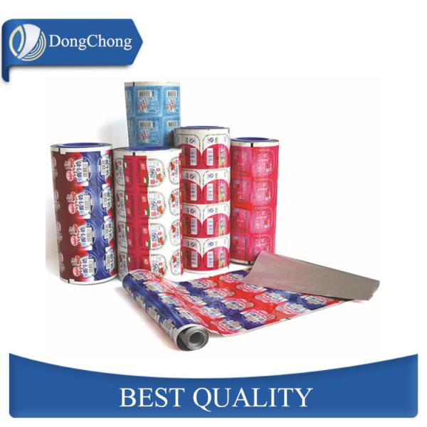 Die Cut Foil Seals Printed Heat Seal Aluminum Foil Lids For Coffee Cup