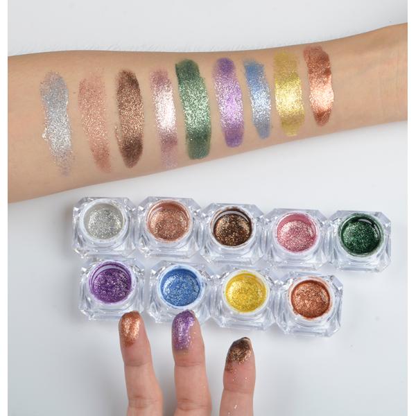 Customize Glitter Pigment Eyeshadow Soft Gel Hydrating Eyelids Humilous Function