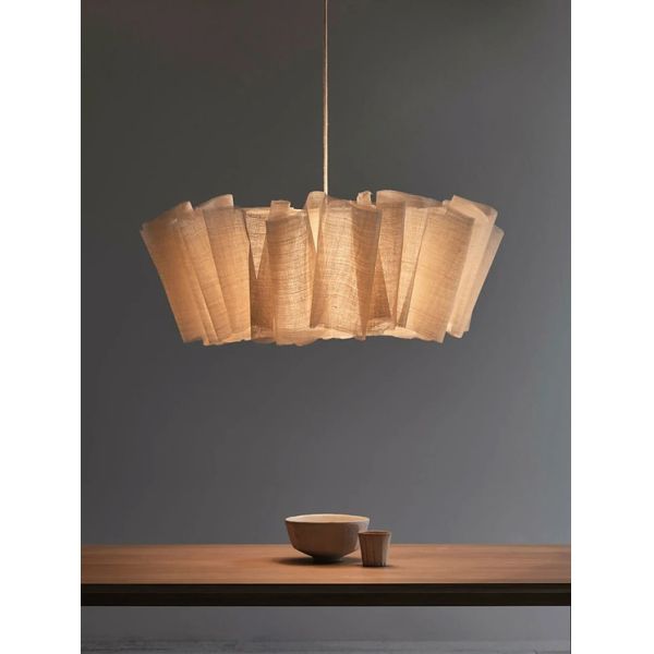Suspend Lamp Fixtures Dining Room Minimalism E27 Wabi Sabi Handmade Fabric Pendant Lights(WH-WP-131)
