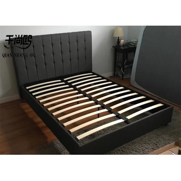 Sturdy Classic Linen Tall Upholstered Bed Home furnishings Size customized