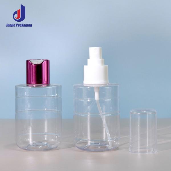 30ml 50ml 100ml PET Spray Bottle Luxury Plastic Refillable Perfume Bottle With Wooden Cap