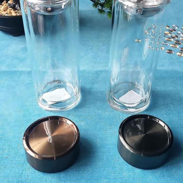 Double Layer Thickened Heat Proof Glass Cup for Tea Making Separation HBL-W-300-108-A
