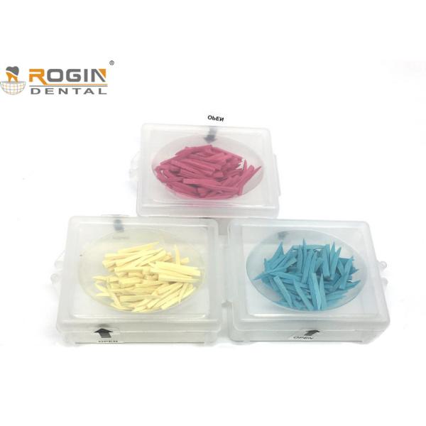 Disposable Dental Sectional Matrix System Wooden Wedges Dental Kit Colorful For Fixing Tooth