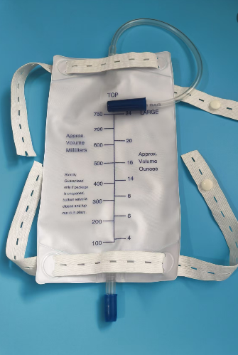 750ml Urinary Leg Bag With Push Pull Valve