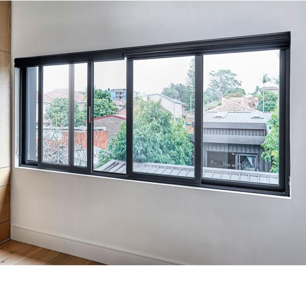 Double Glazed Heavy Duty Aluminum Horizontal Sliding Windows European Standard