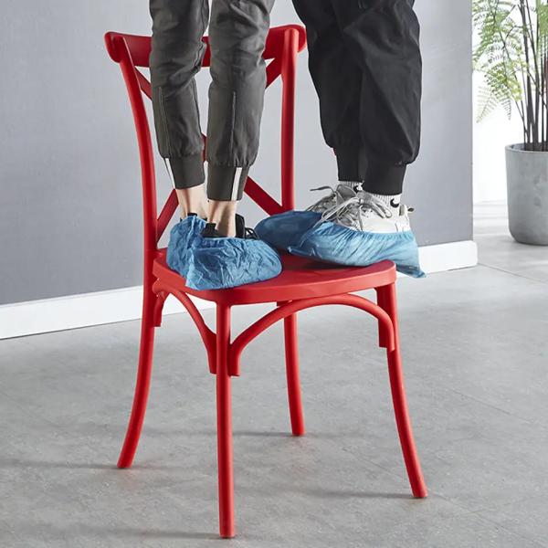 Pub Medieval White Plastic Dining Chairs Adjustable Plastic Restaurant Chairs