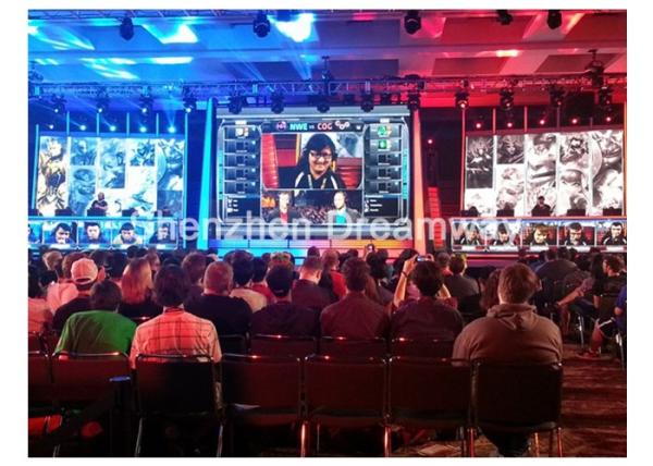 Commercial Indoor LED Screen Rental P4 SMD2121 with Light Hanging Aluminum Cabinet
