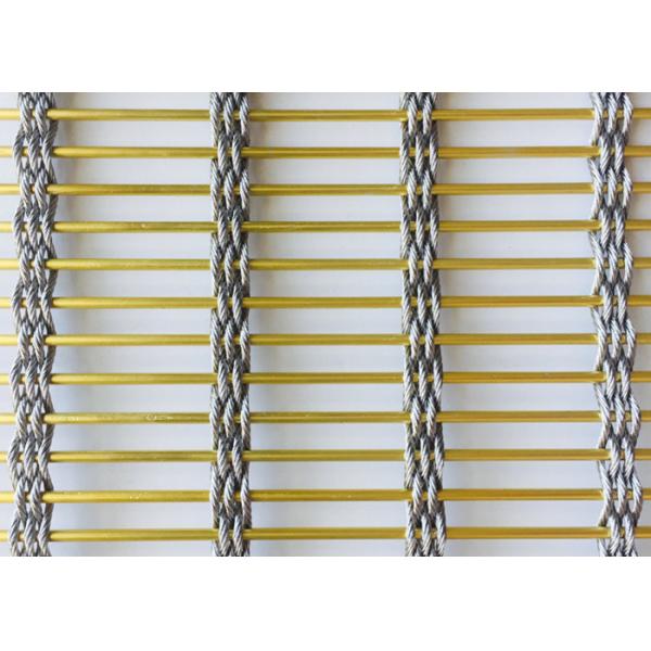Anodic Oxidation Stainless Steel Architectural Mesh Aluminum Metal 7mm 50m