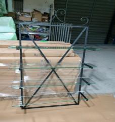 Metal And Glass Etagere Wall Unit Powder Coating Various Sizes Available