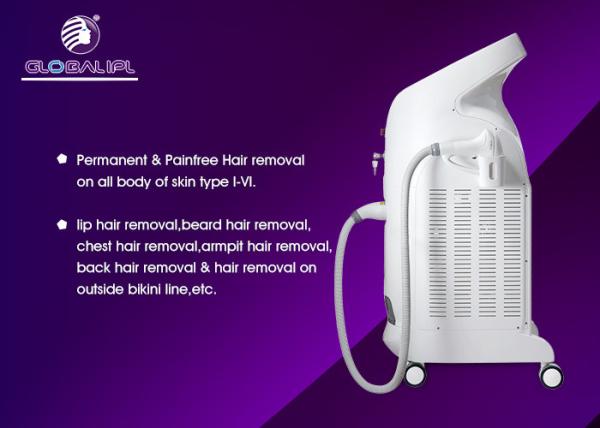 Permanent Hair Removal 808nm Diode Laser Hair Removal Beauty Machine
