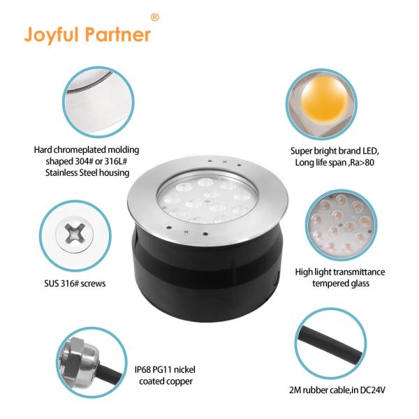 Подводный бассейн под водой Rgb светодиодные фонари 316 из нержавеющей стали 2700k - 6500k