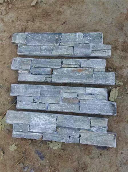 Black Slate / Quartzite Stone Veneer , Natural Stone Thin Stone Veneer Panels