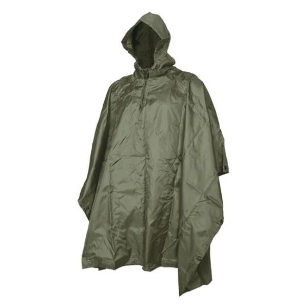 Camouflage Military Ripstop Ponchos 100% Polyester Outdoor Hiking