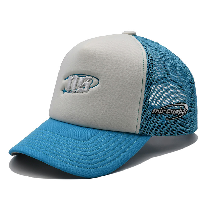 Unisex шляпа водителя грузовика Snapback с вышитой шляпой сетки губки логотипа