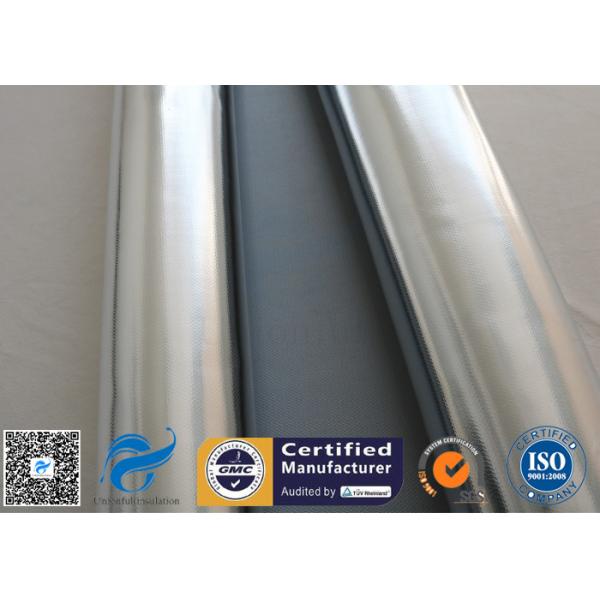 0.5mm Silicone Silver Coated Fabric / Aluminium Foil Fiberglass Cloth
