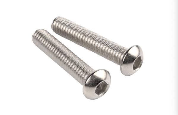 M8 Hex Stainless Steel Machine Screws , Round Head Socket Drive Screw