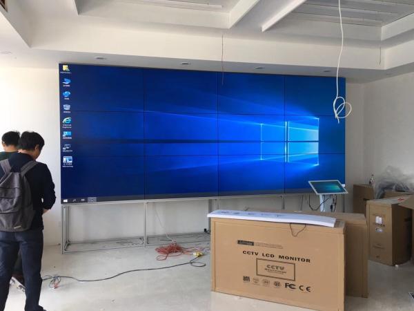 Indoor Narrow Bezel 49inch LG 3x3 Video Wall LCD Video Monitor Ultra Thin Bezel Video Wall