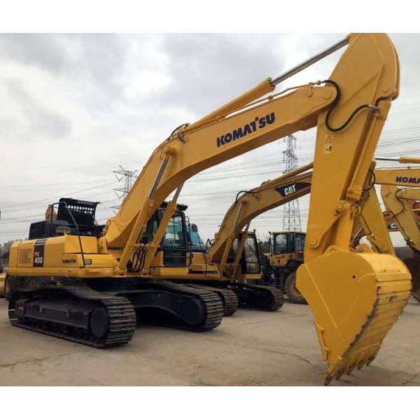 Excavateur Komatsu PC400-7 d'occasion de 40 tonnes avec soupape hydraulique d'origine et du Japon