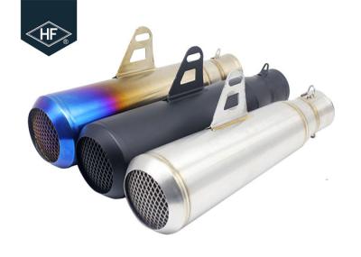 Slip On 45 Steel Custom Motorcycle Mufflers , Colored 51mm Motorcycle Muffler