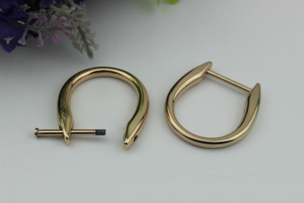 22MM Zinc Alloy D-ring Plated Nickel Free,Fashion Metal D Ring Buckle Bag Fittings
