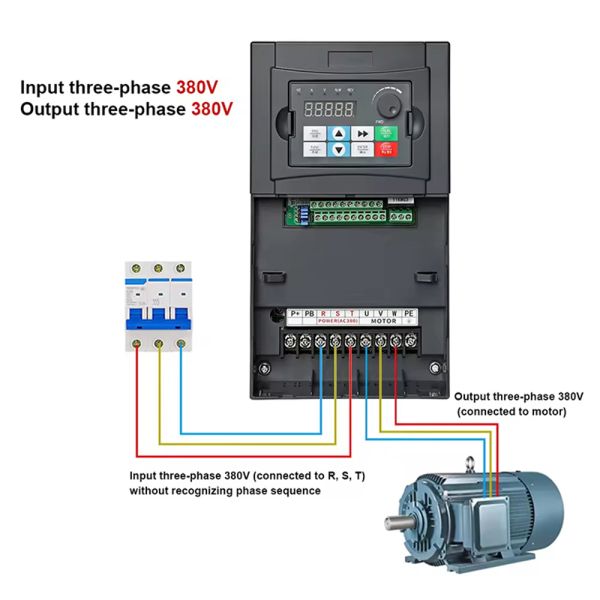 Custom 7.5kW Vector Control Frequency Inverter VFD AC Drive with CE Certification for Industrial Applications
