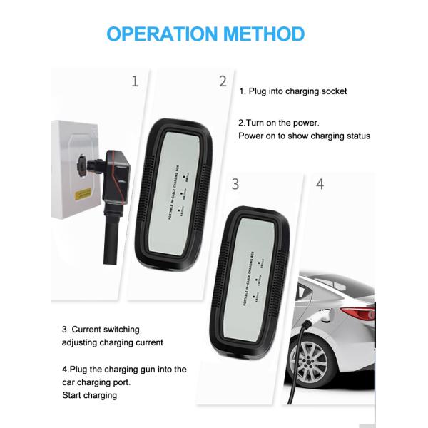 10M Cable Portable AC EV Charger 32A 50Hz EVSE Level 2