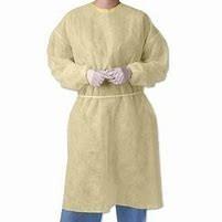O PPE descartável amarelo de pouco peso veste a roupa 35gsm das combinações - 60gsm