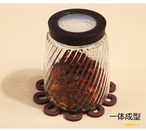 Heat Resistant Table Tpr Silicone Hot Pot Holders 16.8x16.8cm