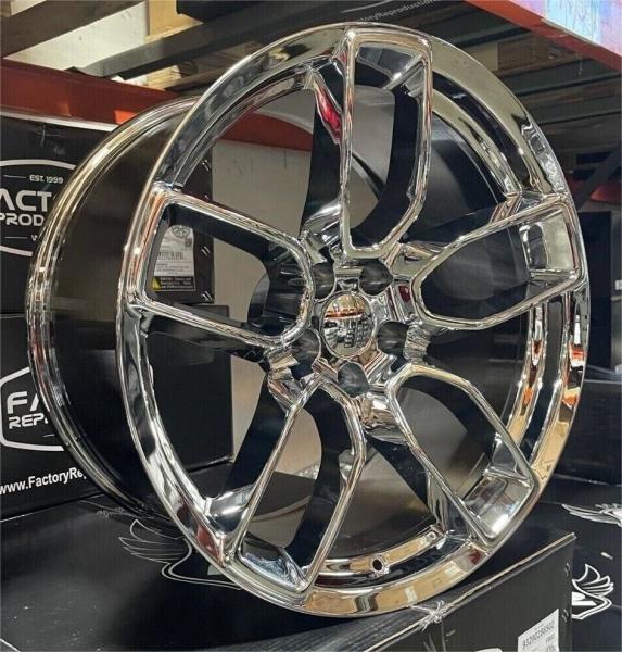 20 X 10.5 Wide Body Chrome Wheels Rims For Dodge Demon 5x115
