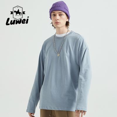 Men Thick Crew Neck Sweatshirt Custom Embroidered Hoodies With Logo