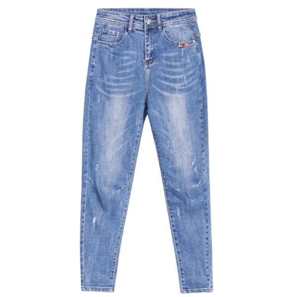 Custom 158cm 100% Cotton Denim Fabric Light Blue 9.4 Oz