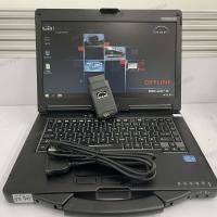 Cf53 computador portátil completo com cartão inteligente caminhão pesado T427 pk T200 gatos 3 mantis manwis T427 (WDI-2) diagnóstico sem fio
