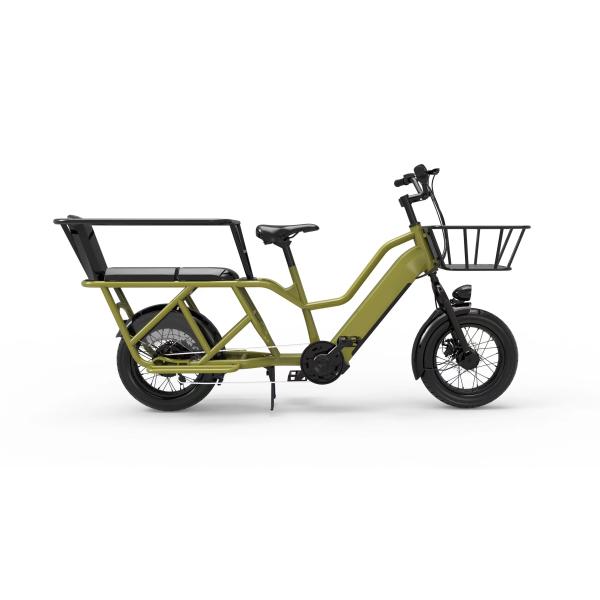 Smart Sensor Dual Battery Cargo Ebike Customized for Family Delivery Convenience