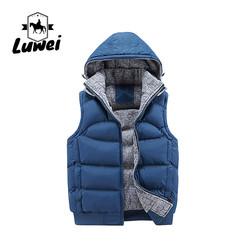 China Custom Utility Caloroso Colete Espesso Utility Algodão Collar Capoeira Ferradura Vestido Quiltado Masculino Vestido Homens com Capuz