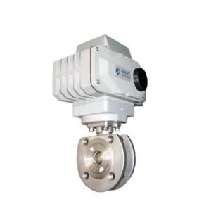 Válvula de esfera elétrica de controle de fluxo de pequeno porte de aço inoxidável de temperatura normal