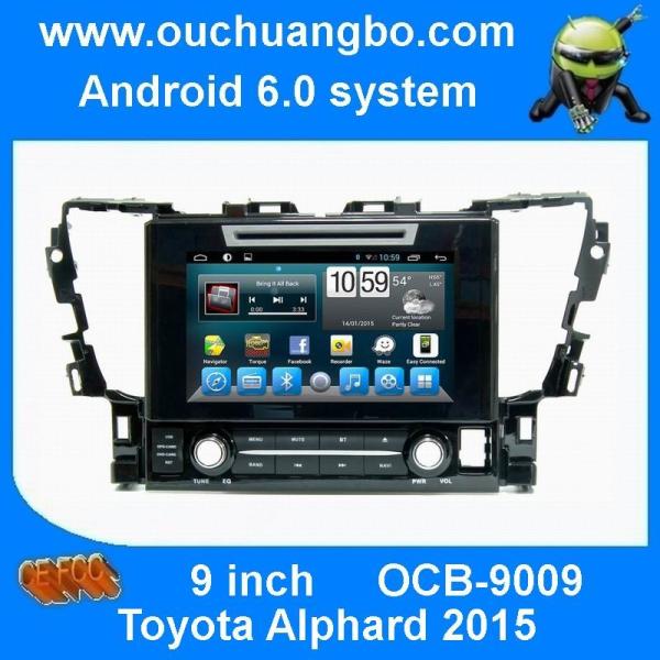 Ouchuangbo car dvd android 6.0 for Toyota Alphard 2015 with gps navigation bluetooth 1024*600