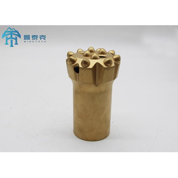 Spherical Thread Button Bit with 3 Flushing Holes for Mining and Quarrying CNC Milling and Heat Treatment Process
