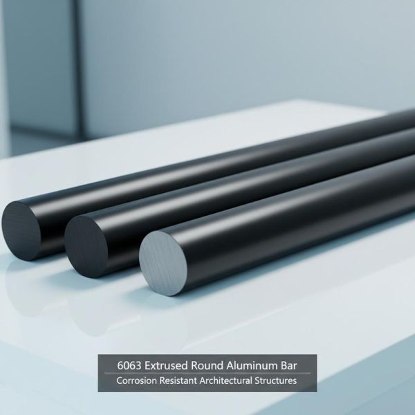 6063 Extruded Anodized Surface Aluminum Round Bar Stock For Corrosion Resistant
