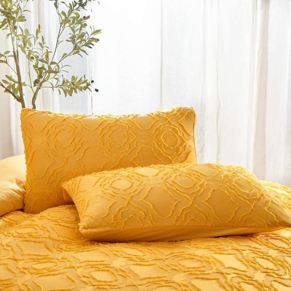 Hotel 100% Cotton Embroidered Duvet Cover Bedding Set 4 Piece with 40 Fabric Count