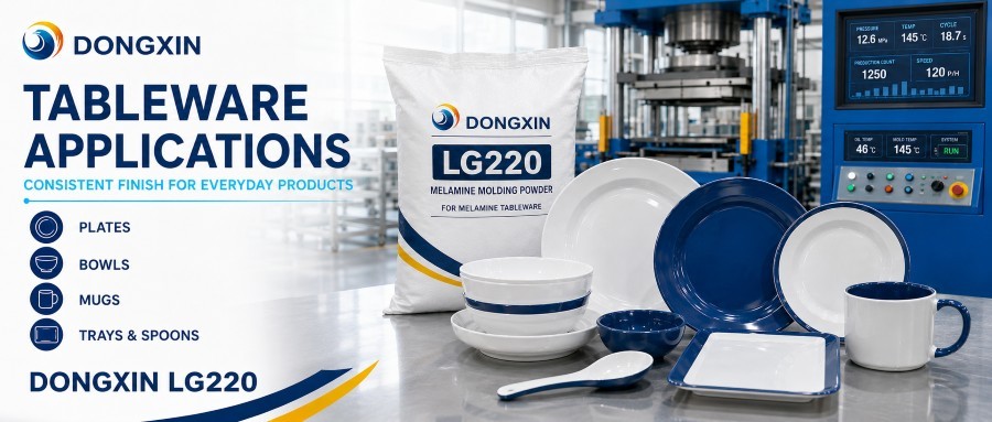 White Melamine Formaldehyde Resin Melamine Glazing Powder For Food Gradedinnerware Shinning