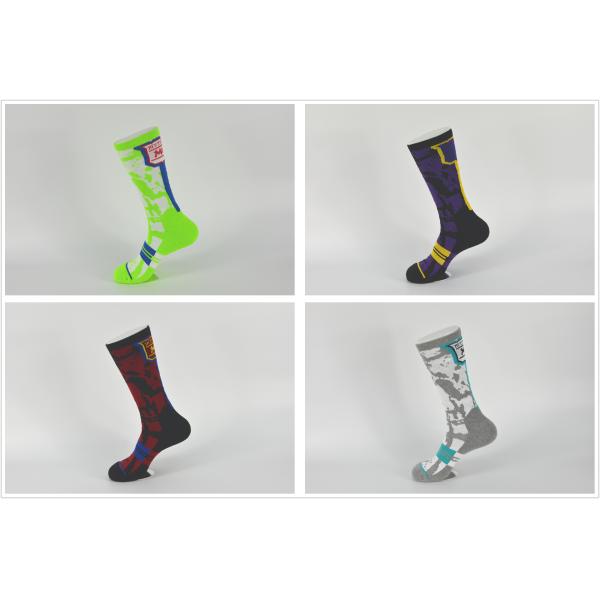 Green Breathbale Long Basketball Socks , Disposable Under Armour Basketball Socks